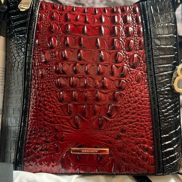 🖤❤️NWT- BRAHMIN STUNNING KATIE VINTAGE RED STANZA ❤️🖤 - Picture 10 of 13